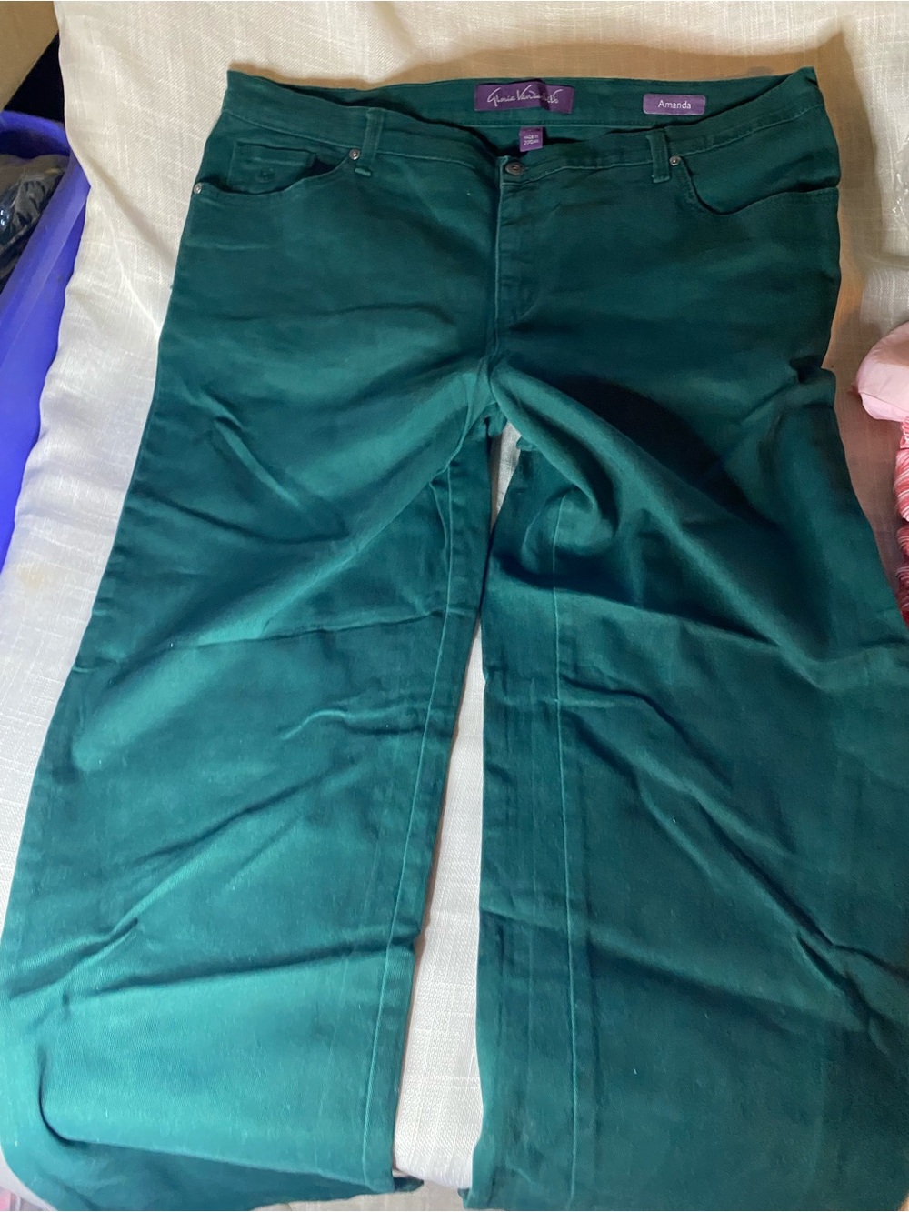 Gloria Vanderbilt Emerald Green Men's Bootcut Jeans